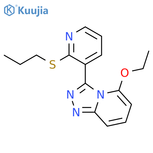 1,2,4-TRIAZOLO[4,3-A]PYRIDINE, 5-ETHOXY-3-[2-(PROPYLTHIO)-3-PYRIDINYL]- structure
