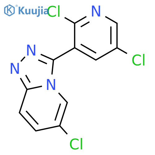 1,2,4-Triazolo[4,3-a]pyridine, 6-chloro-3-(2,5-dichloro-3-pyridinyl)- structure