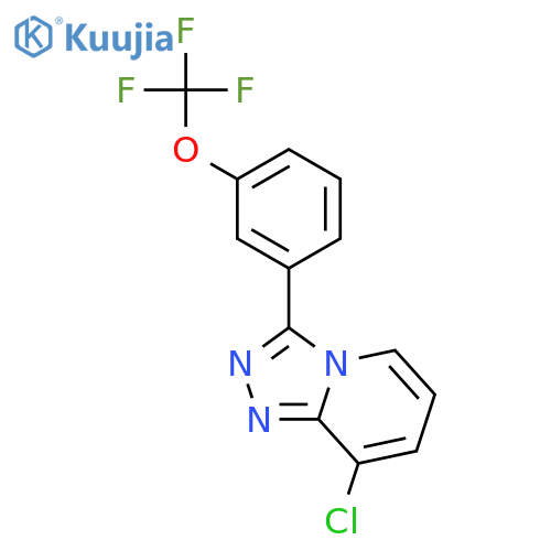 1,2,4-TRIAZOLO[4,3-A]PYRIDINE, 8-CHLORO-3-[3-(TRIFLUOROMETHOXY)PHENYL]- structure