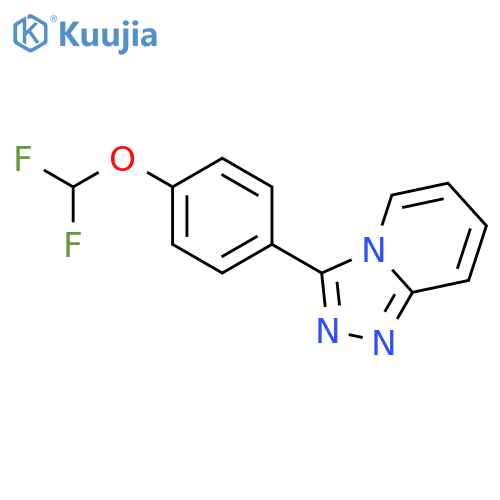 1,2,4-TRIAZOLO[4,3-A]PYRIDINE, 3-[4-(DIFLUOROMETHOXY)PHENYL]- structure