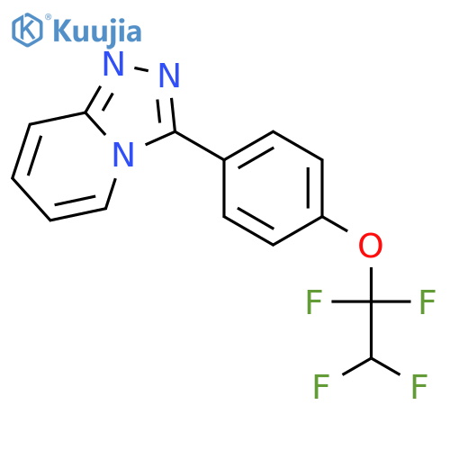 1,2,4-Triazolo[4,3-a]pyridine, 3-[4-(1,1,2,2-tetrafluoroethoxy)phenyl]- structure