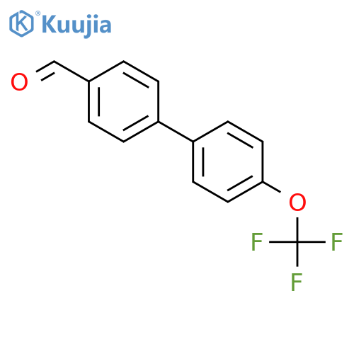 4'-(trifluoromethoxy)-[1,1'-biphenyl]-4-carbaldehyde structure