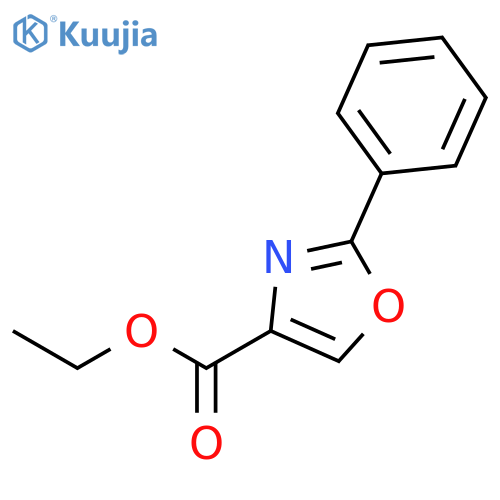 ethyl 2-phenyl-1,3-oxazole-4-carboxylate structure