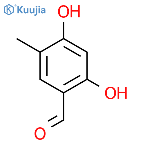 Benzaldehyde, 2,4-dihydroxy-5-methyl- structure