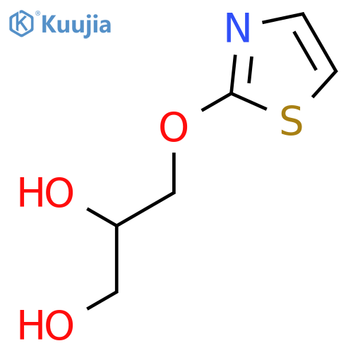 1,2-Propanediol, 3-(2-thiazolyloxy)- structure