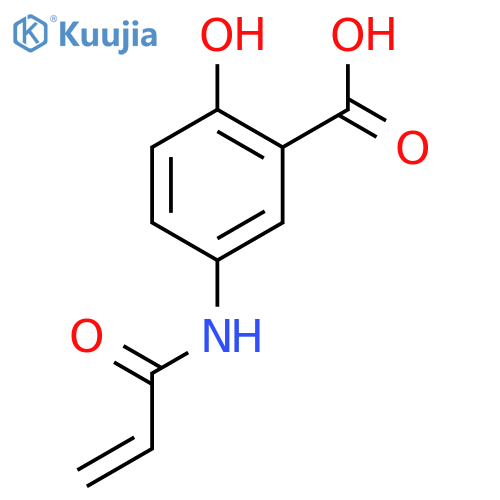 2-hydroxy-5-(prop-2-enamido)benzoic Acid structure