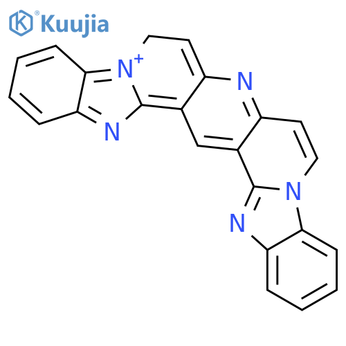 6H-Benzimidazo[2,1-f]benzimidazo[1',2':1,2]pyrido[4,3-b][1,6]naphthyridin-5-ium structure