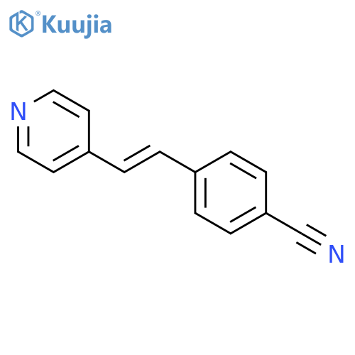 Benzonitrile, 4-[2-(4-pyridinyl)ethenyl]- structure