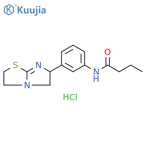 Butanamide, N-[3-(2,3,5,6-tetrahydroimidazo[2,1-b]thiazol-6-yl)phenyl]-,monohydrochloride structure