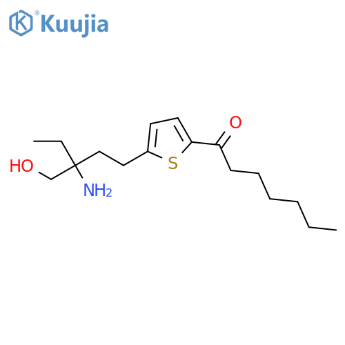 1-Heptanone, 1-[5-[3-amino-3-(hydroxymethyl)pentyl]-2-thienyl]- structure