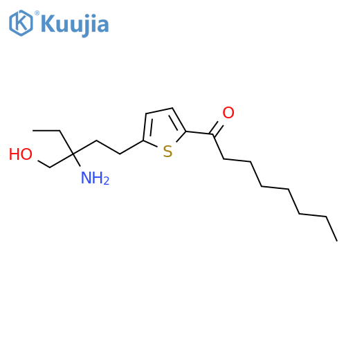 1-OCTANONE, 1-[5-[3-AMINO-3-(HYDROXYMETHYL)PENTYL]-2-THIENYL]- structure
