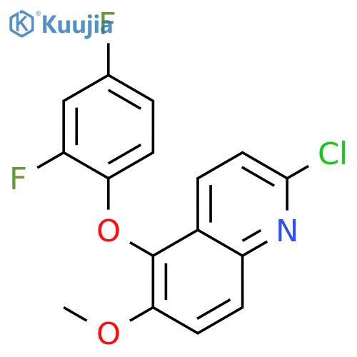Quinoline, 2-chloro-5-(2,4-difluorophenoxy)-6-methoxy- structure