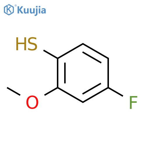 4-fluoro-2-methoxybenzene-1-thiol structure