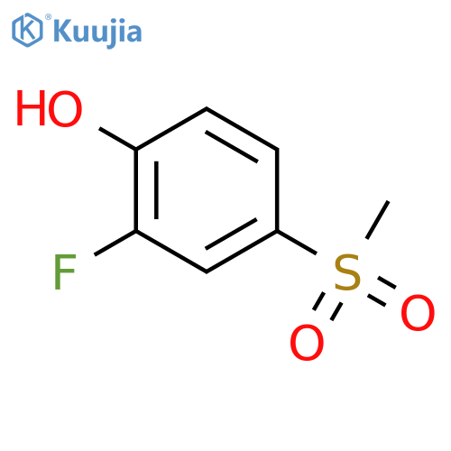 2-fluoro-4-methanesulfonylphenol structure