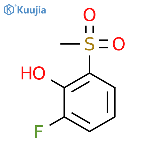 Phenol, 2-fluoro-6-(methylsulfonyl)- structure