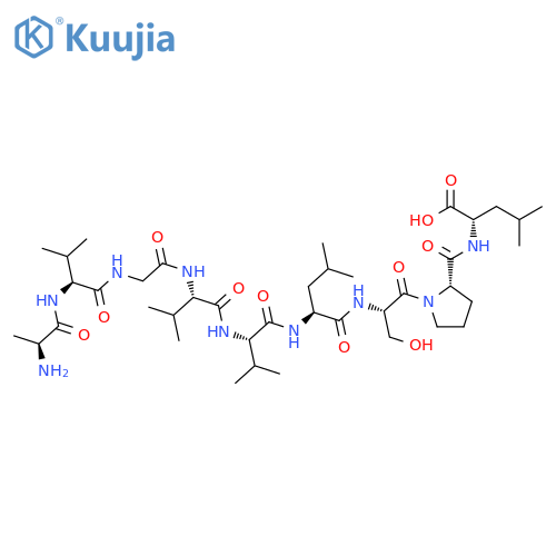 L-Leucine, L-alanyl-L-valylglycyl-L-valyl-L-valyl-L-leucyl-L-seryl-L-prolyl- structure