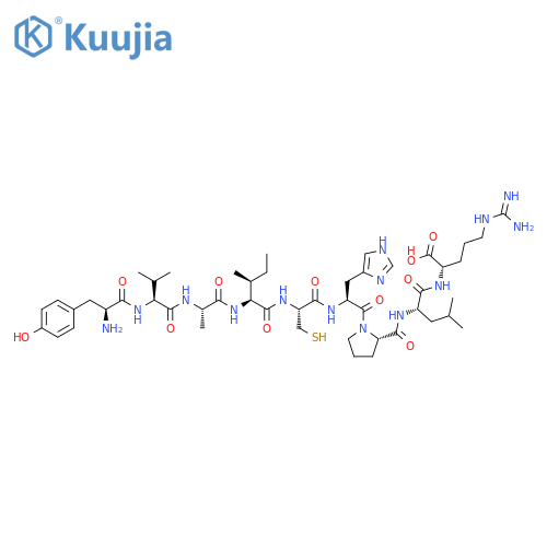 L-Arginine,L-tyrosyl-L-valyl-L-alanyl-L-isoleucyl-L-cysteinyl-L-histidyl-L-prolyl-L-leucyl- structure