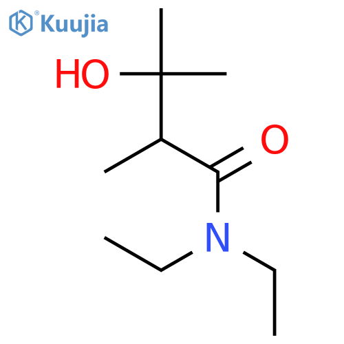 Butanamide, N,N-diethyl-3-hydroxy-2,3-dimethyl- structure