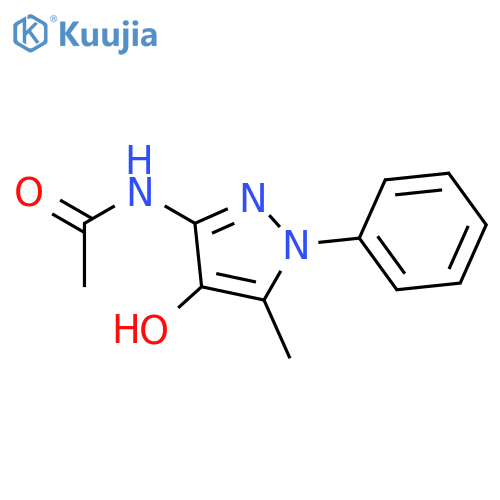 ACETAMIDE, N-(4-HYDROXY-5-METHYL-1-PHENYL-1H-PYRAZOL-3-YL)- structure
