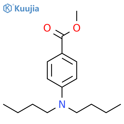 Benzoic acid, 4-(dibutylamino)-, methyl ester structure