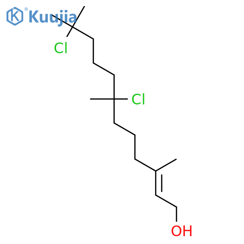 2-DODECEN-1-OL, 7,11-DICHLORO-3,7,11-TRIMETHYL-, (E)- structure