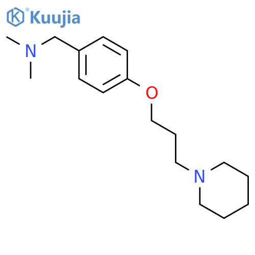 BENZENEMETHANAMINE, N,N-DIMETHYL-4-[3-(1-PIPERIDINYL)PROPOXY]- structure