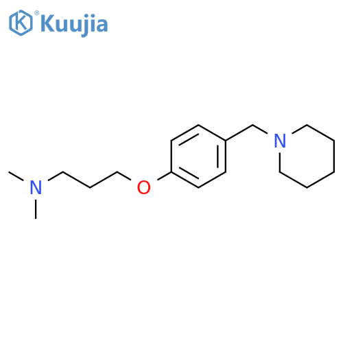 1-PROPANAMINE, N,N-DIMETHYL-3-[4-(1-PIPERIDINYLMETHYL)PHENOXY]- structure