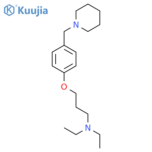 1-Propanamine, N,N-diethyl-3-[4-(1-piperidinylmethyl)phenoxy]- structure