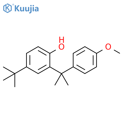 Phenol, 4-(1,1-dimethylethyl)-2-[1-(4-methoxyphenyl)-1-methylethyl]- structure