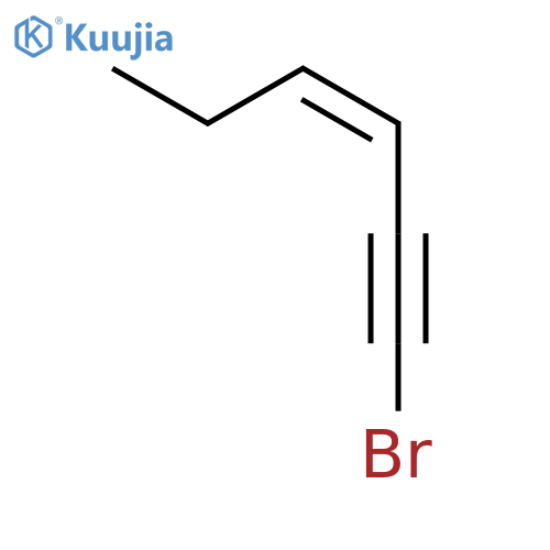 3-Hexen-1-yne, 1-bromo-, (3Z)- structure