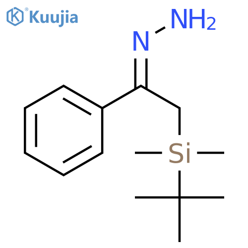 Ethanone, 2-[(1,1-dimethylethyl)dimethylsilyl]-1-phenyl-, hydrazone structure