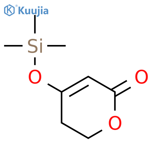 2H-Pyran-2-one, 5,6-dihydro-4-[(trimethylsilyl)oxy]- structure
