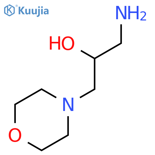 1-amino-3-(morpholin-4-yl)propan-2-ol structure