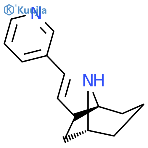 8-Azabicyclo[3.2.1]octane, 6-[(1E)-2-(3-pyridinyl)ethenyl]-, (1R,5S)-rel- structure