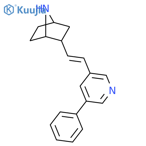 7-AZABICYCLO[2.2.1]HEPTANE, 2-[2-(5-PHENYL-3-PYRIDINYL)ETHENYL]- structure