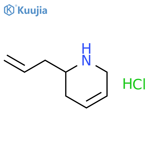 Pyridine, 1,2,3,6-tetrahydro-2-(2-propenyl)-, hydrochloride structure