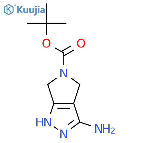 tert-butyl 3-amino-1H,4H,5H,6H-pyrrolo[3,4-c]pyrazole-5-carboxylate structure