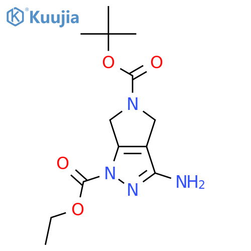 5-tert-Butyl 1-ethyl 3-aminopyrrolo[3,4-c]pyrazole-1,5(4H,6H)-dicarboxylate structure