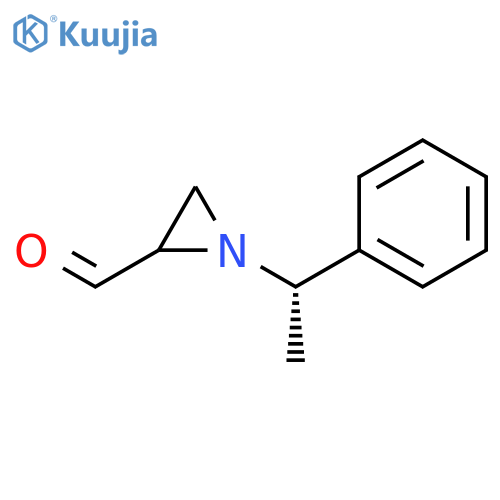 2-AZIRIDINECARBOXALDEHYDE, 1-[(1S)-1-PHENYLETHYL]- structure