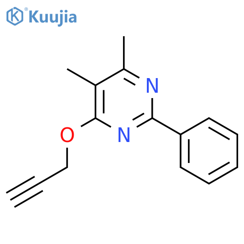 PYRIMIDINE, 4,5-DIMETHYL-2-PHENYL-6-(2-PROPYNYLOXY)- structure