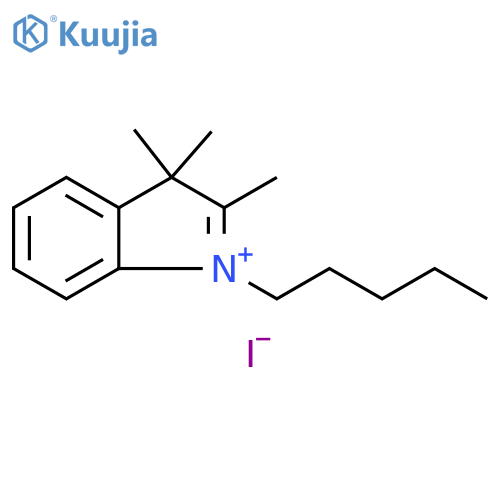 3H-Indolium, 2,3,3-trimethyl-1-pentyl-, iodide structure
