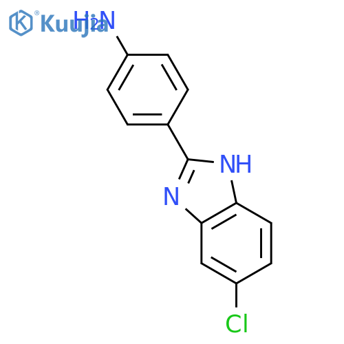 4-(5-Chloro-1H-benzoimidazol-2-yl)-phenylamine structure