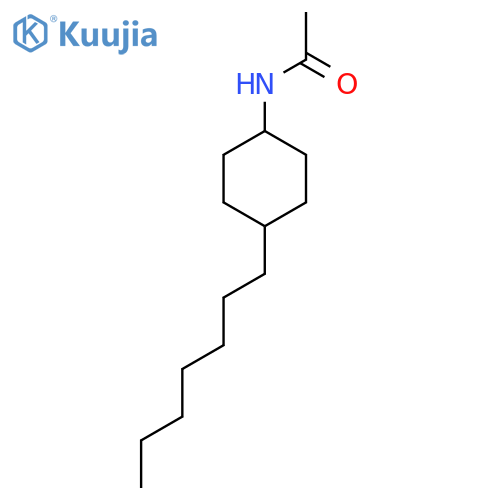 N-ACETYL-4-N-HEPTYLCYCLOHEXYLAMINE structure