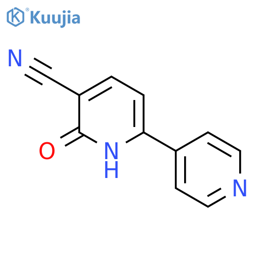 2-oxo-6-(pyridin-4-yl)-1,2-dihydropyridine-3-carbonitrile structure