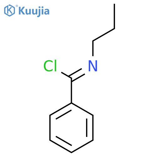 Benzenecarboximidoyl chloride, N-propyl- structure
