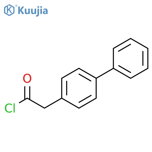 2-(1,1'-biphenyl-4-yl)acetyl chloride structure