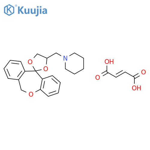 1-(6H-spiro[dibenzo[b,e]oxepine-11,2'-[1,3]dioxolan]-4'-ylmethyl)piperidine (2E)-but-2-enedioate structure