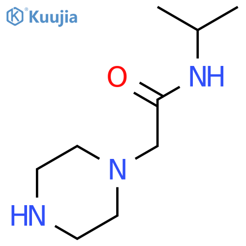 N-Isopropyl-2-piperazin-1-ylacetamide structure