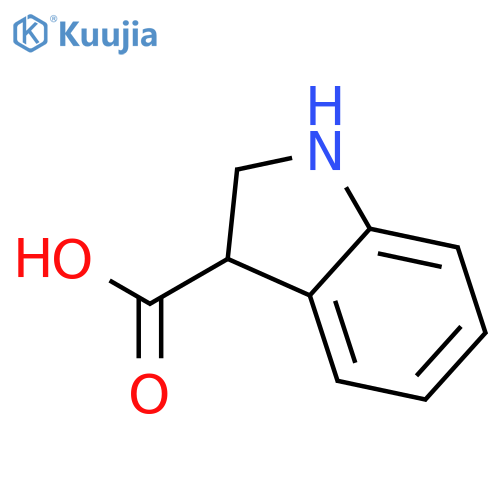 2,3-dihydro-1H-indole-3-carboxylic acid structure