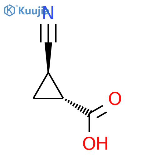 trans-2-cyanocyclopropanecarboxylic acid structure